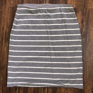 Striped mini skirt